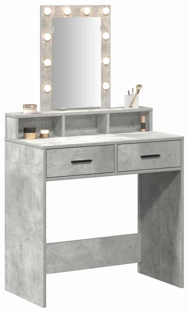 vidaXL Τραπέζι περιποίησης Γκρι 79 x 41 x 140 εκ. Επεξεργασμένο ξύλο
