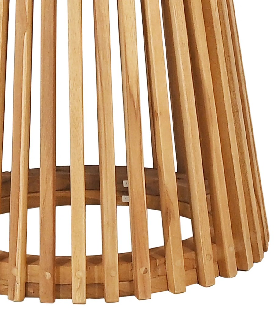 vidaXL Τραπέζι Κήπου Ø70x75 εκ Μασίφ Ξύλο Teak