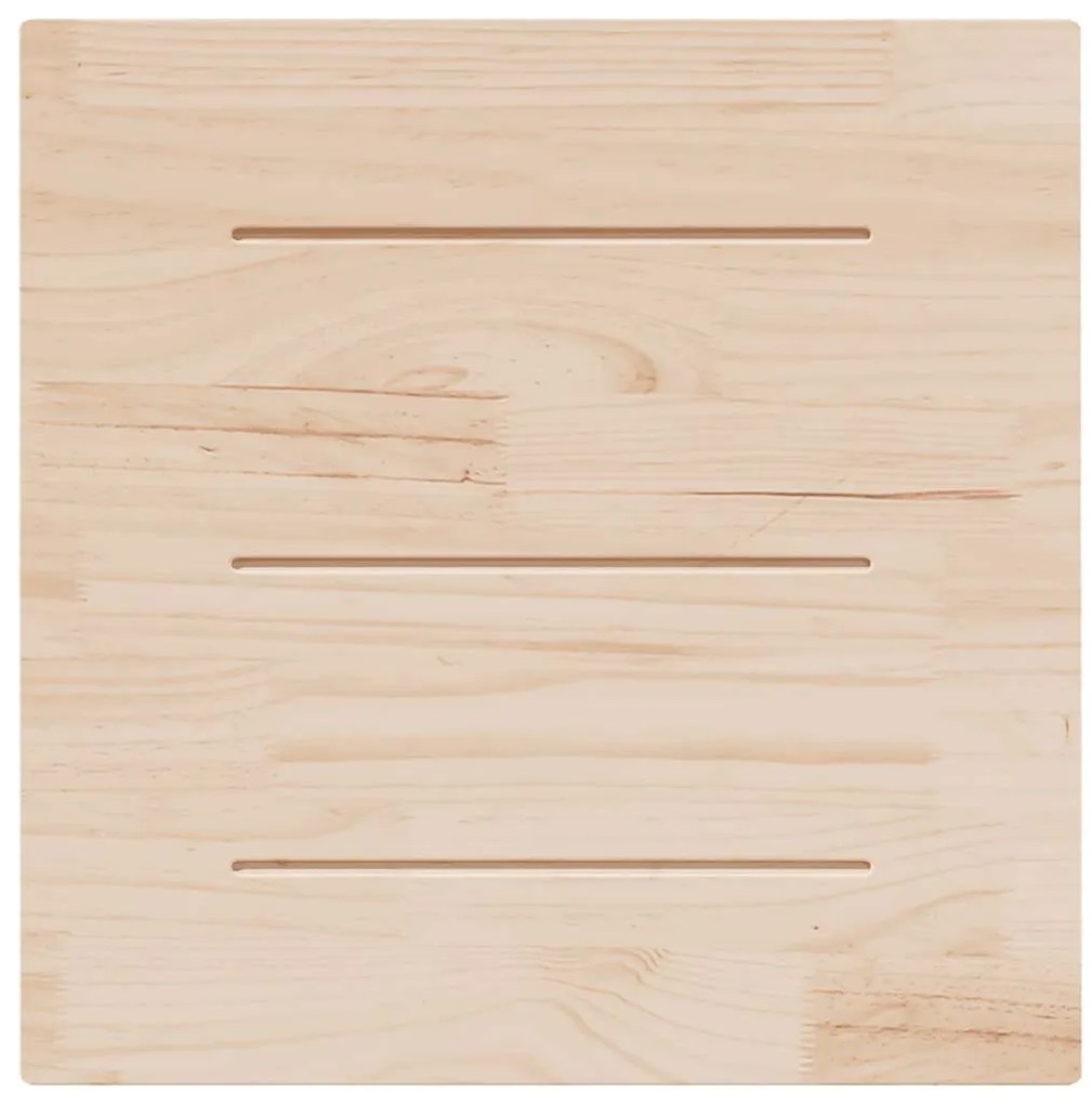 vidaXL Επιφάνεια Τραπεζιού Τετράγωνη 70x70x2,5 εκ. από Μασίφ Ξύλο Πεύκου