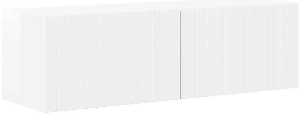 vidaXL Ντουλάπι TV 4 pcs Υψηλής γυαλάδας λευκό