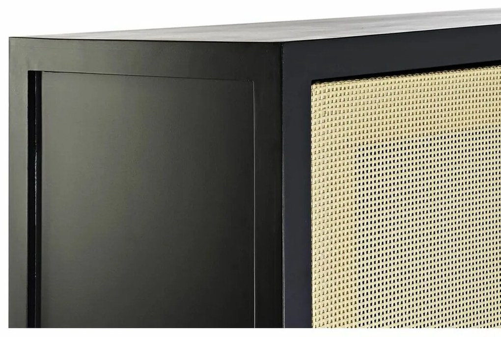 Ντουλάπι DKD Home Decor 80 x 38 x 160 cm Έλατο Φυσικό Μαύρο