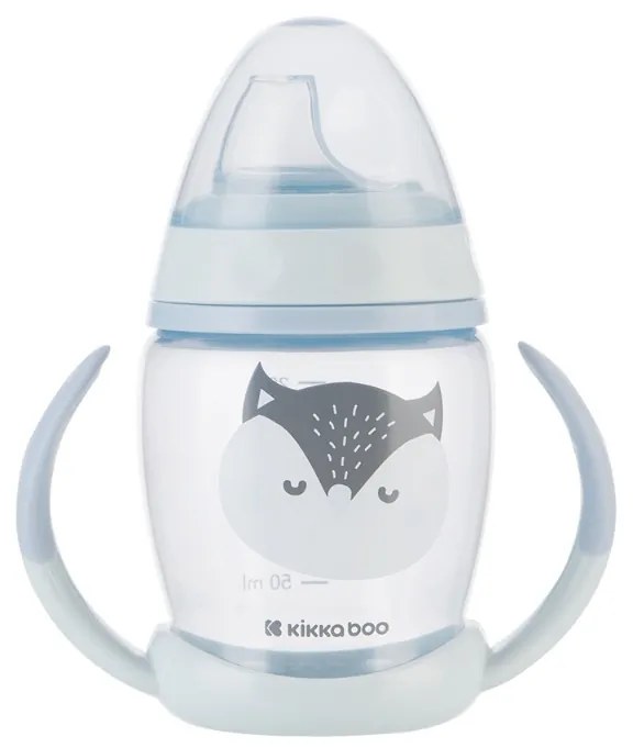 KIKKA BOO ΒΡΕΦΙΚΟ ΚΥΠΕΛΛΟ ΜΕ ΣΤΟΜΙΟ ΣΙΛΙΚΟΝΗΣ 200ML HAPPY FACE BLUE 31302030072