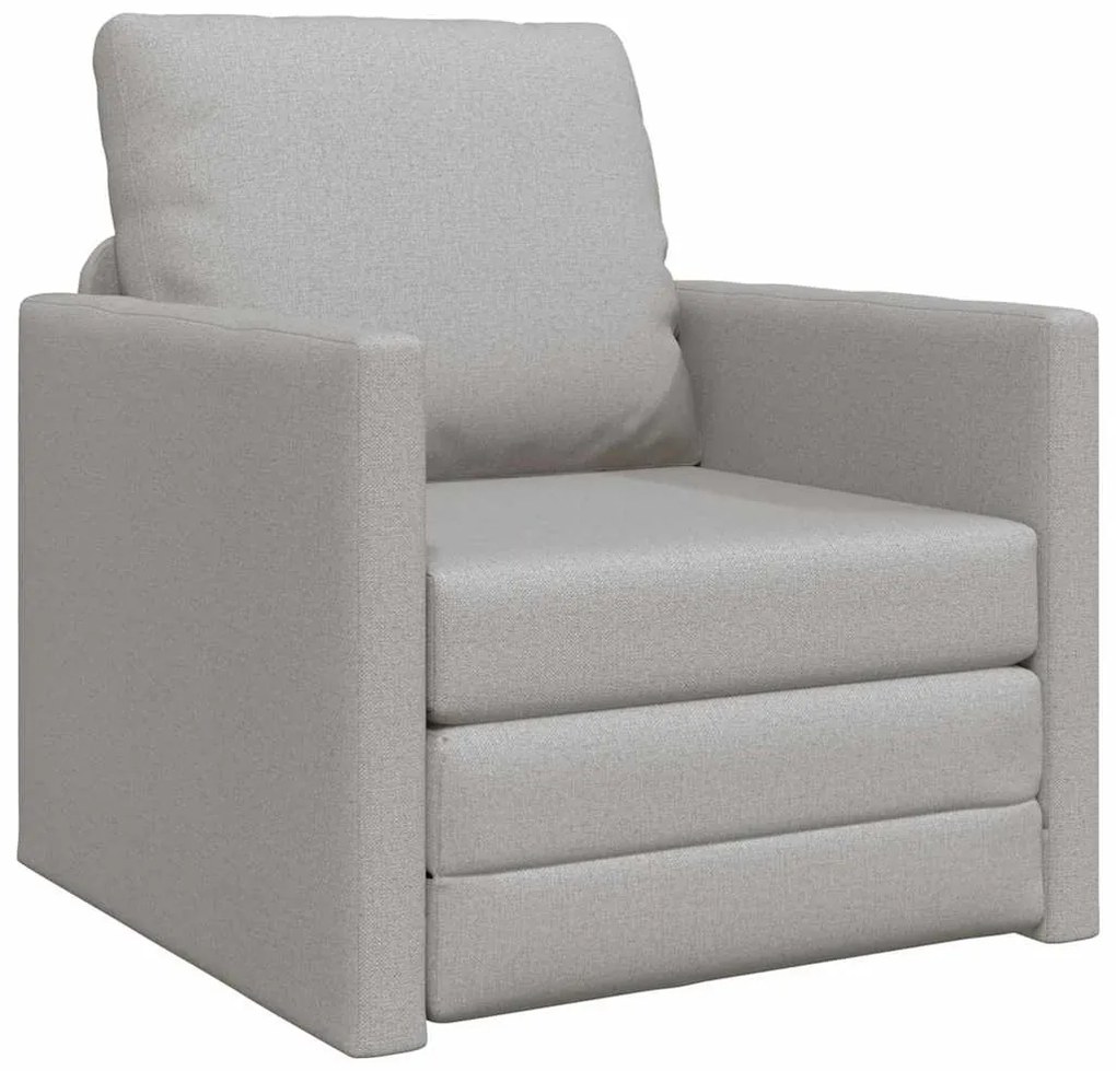 vidaXL Καναπέ-Κρεβάτι Δαπέδου Σκούρο γκρι 74 x 77 x 81 εκ. ύφασμα