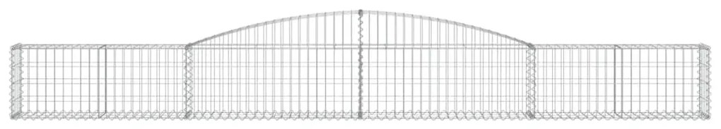 vidaXL Συρματοκιβώτια Τοξωτά 2 τεμ. 400x30x40/60 εκ. Γαλβαν. Ατσάλι