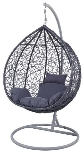 NEST12 ΑΝΘΡΑΚΙ 103Χ117/Φ102Χ200εκ. ΜΕΤΑΛΛΙΚΗ