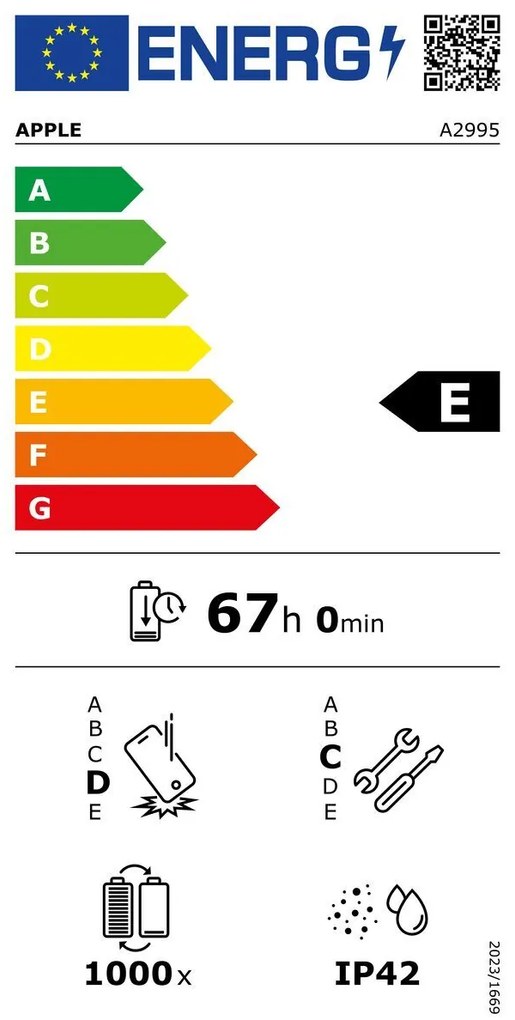 Tablet Apple iPad Mini 2024 (7ª Gen.) Hexa Core 8 GB RAM 512 GB Μοβ 8,3"