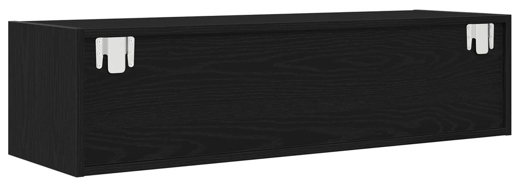vidaXL Κάτι για τηλεόραση Μαύρη Δρυς 100x31x25,5 εκ. Επεξεργασμένο ξύλο