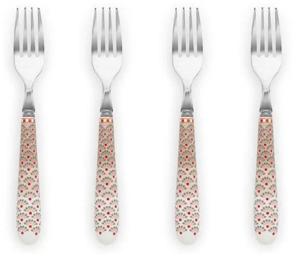 ΣΕΤ ΠΙΡΟΥΝΙΑ ΓΛΥΚΟΥ 15.5cm 4 ΤΕΜ. PIP STUDIO - FLORAL TABLEWARE 51060014 (ΜΠΕΖ)