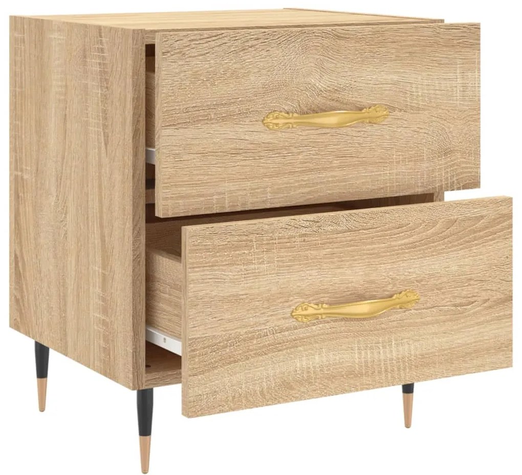 vidaXL Κομοδίνο Sonoma Δρυς 40 x 35 x 47,5 εκ. από Επεξεργασμένο Ξύλο