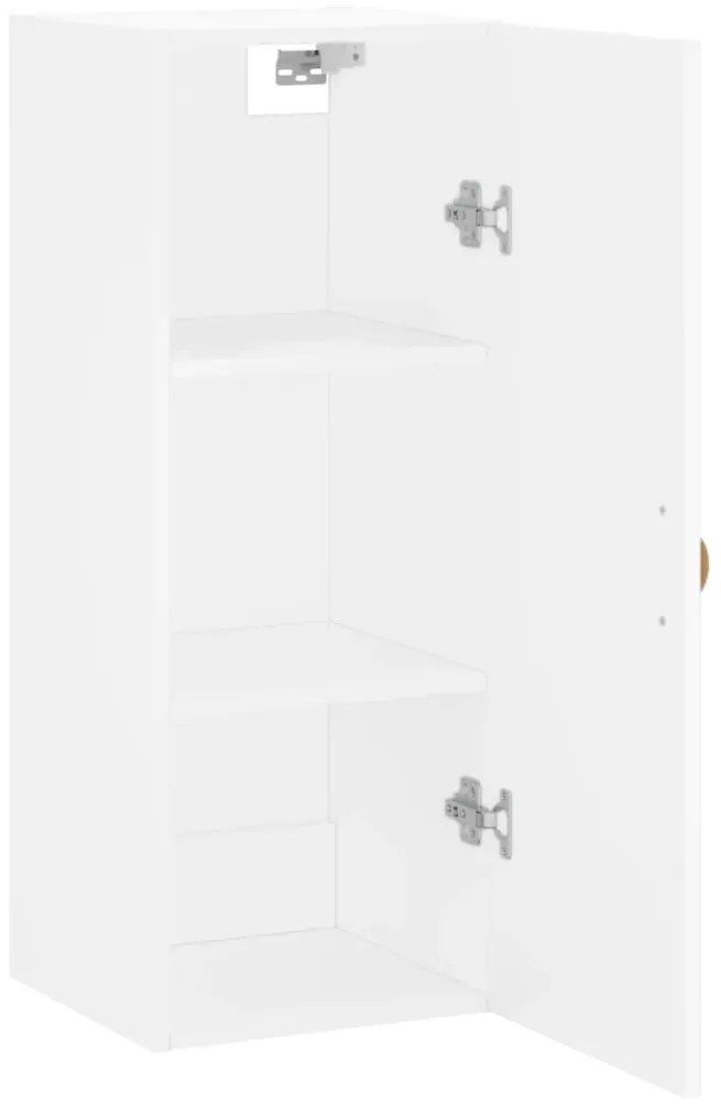 vidaXL Ντουλάπι Τοίχου Λευκό 34,5 x 34 x 90 εκ.