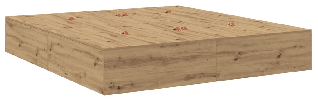 vidaXL Κρεβάτι Αποθήκης Artisan Oak 180x200 εκ.