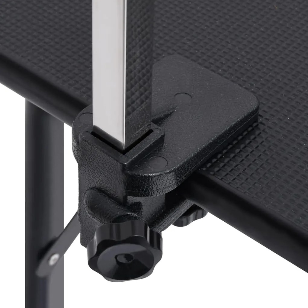 vidaXL Τραπέζι Καλλωπισμού Κατοικίδιων Ρυθμιζόμενο 1 Θηλιά &amp; Καλάθι