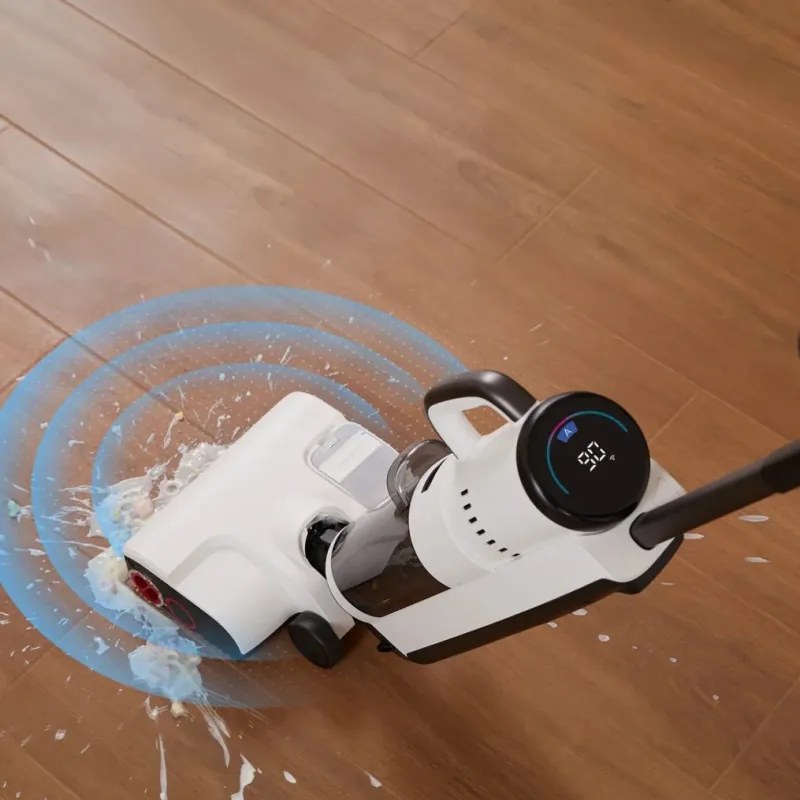 Κάθετη ηλεκτρική σκούπα 5σε1 Roborock Dyad Pro Combo R300002, 17000 Pa, 300 m2, 0,46 l, 4 λειτουργίες, Αυτοκαθαρισμός,, Αυτονομία έως 60 λεπτά, Λευκό