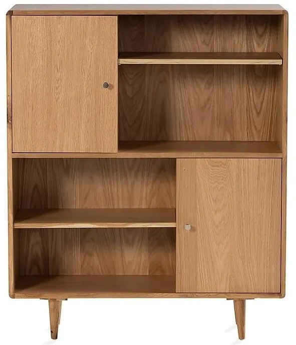 Ντουλάπι Springfield A108, Δρυς, 120x100x35cm, Ράφια, Ξύλο, Μερικώς συναρμολογημένο