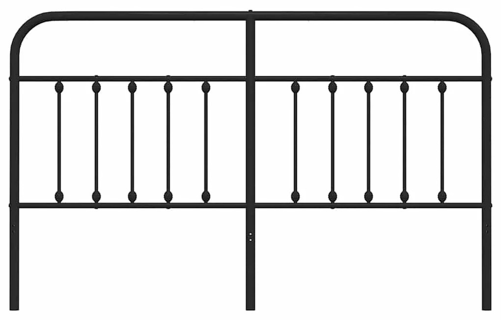 vidaXL Κεφαλάρι Μαύρο 180 εκ. Μεταλλικό