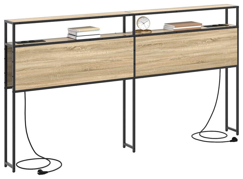 vidaXL Κεφαλάρι Αποθήκης Sonoma Oak 180 εκ. Επεξεργασμένο ξύλο