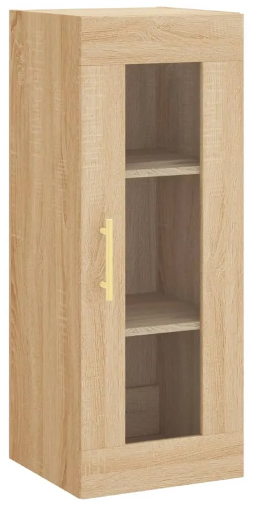 vidaXL Μπουφές Sonoma δρυς 34,5 x 34 x 180 εκ. από Επεξεργασμένο Ξύλο