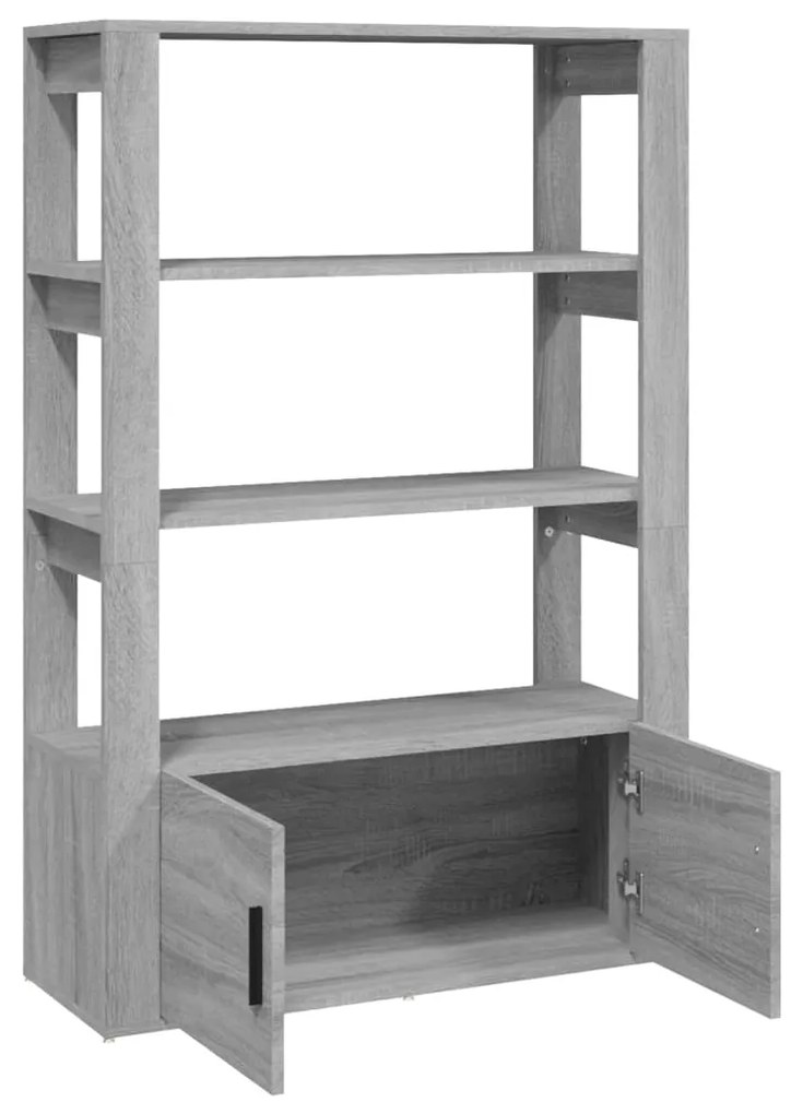 vidaXL Ντουλάπι Γκρι Sonoma 80x30x119,5 εκ. από Επεξεργασμένο Ξύλο