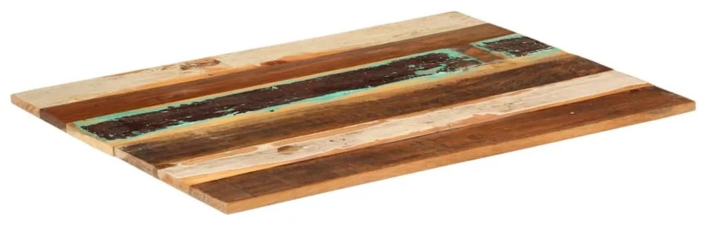 vidaXL Επιφάνεια Τραπεζιού Ορθ. 60x80 εκ 15-16 χιλ Μασίφ Ανακ. Ξύλο