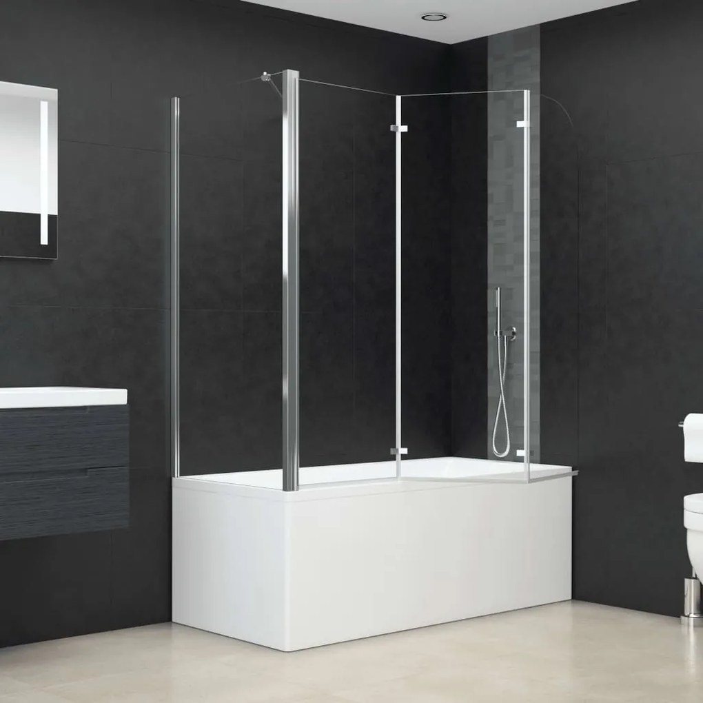 vidaXL Καμπίνα Μπανιέρας Διαφανής 120 x 69 x 130 εκ. Ψημένο Γυαλί
