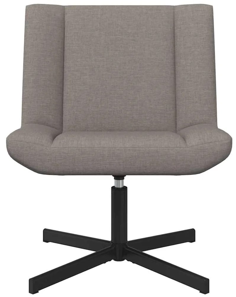 vidaXL Περιστρεφόμενη καρέκλα Taupe 63 x 75 x 76 εκ ύφασμα