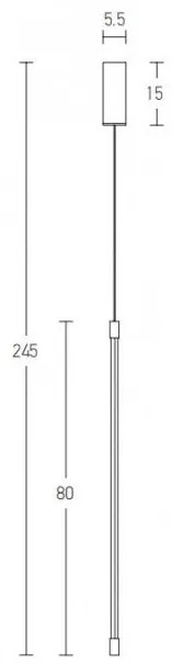 Κρεμαστό Φωτιστικό Οροφής 80cm LED 12W IP20 3000K Hotel Zambelis 20122 Χρυσό