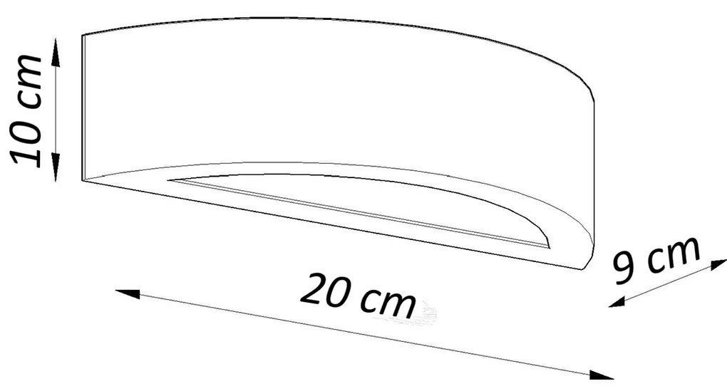 Sollux Φωτιστικό τοίχου λευκό κεραμικό ATENA 20,Ε27 1xmax 15W LED