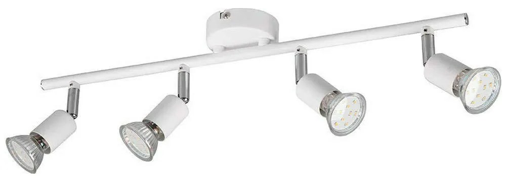 Φωτιστικό Οροφής - Σποτ Paris R80914031 4xGU10 35W 8x50x13cm White Mat RL Lighting Metal