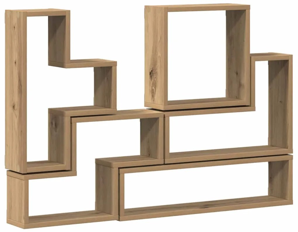 vidaXL Κύβος Τοίχου artisan δρυς 96 x 12 x 64 εκ. Επεξεργασμένο ξύλο