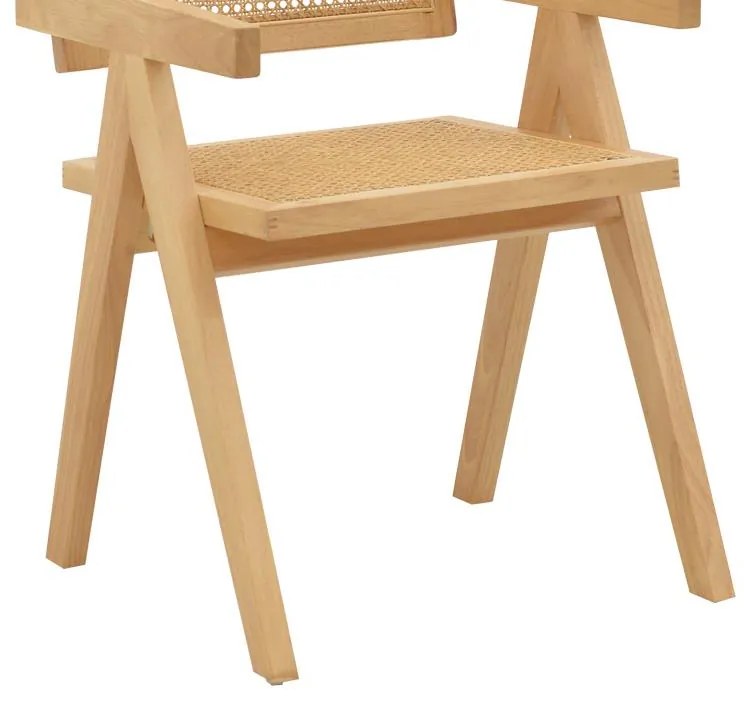 Καρέκλα - Πολυθρόνα Winslow φυσικό rubberwood 52x59x79εκ 52x59x79 εκ.