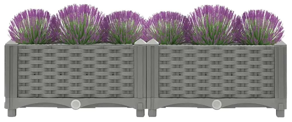 vidaXL Ζαρντινιέρα 80 x 40 x 23 εκ. από Πολυπροπυλένιο