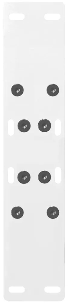 vidaXL Πόδια Τραπεζιού Σαλονιού σε Σχήμα Α, 2 τεμ. Λευκά 38x(42-43) εκ. Ατσάλι