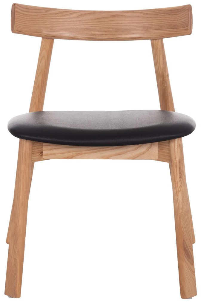 KΑΡΕΚΛΑ ΤΡΑΠΕΖΑΡΙΑΣ SEKAN HM18245.04 RUBBERWOOD-ΜΑΥΡΟ PU 60x54x72Υεκ