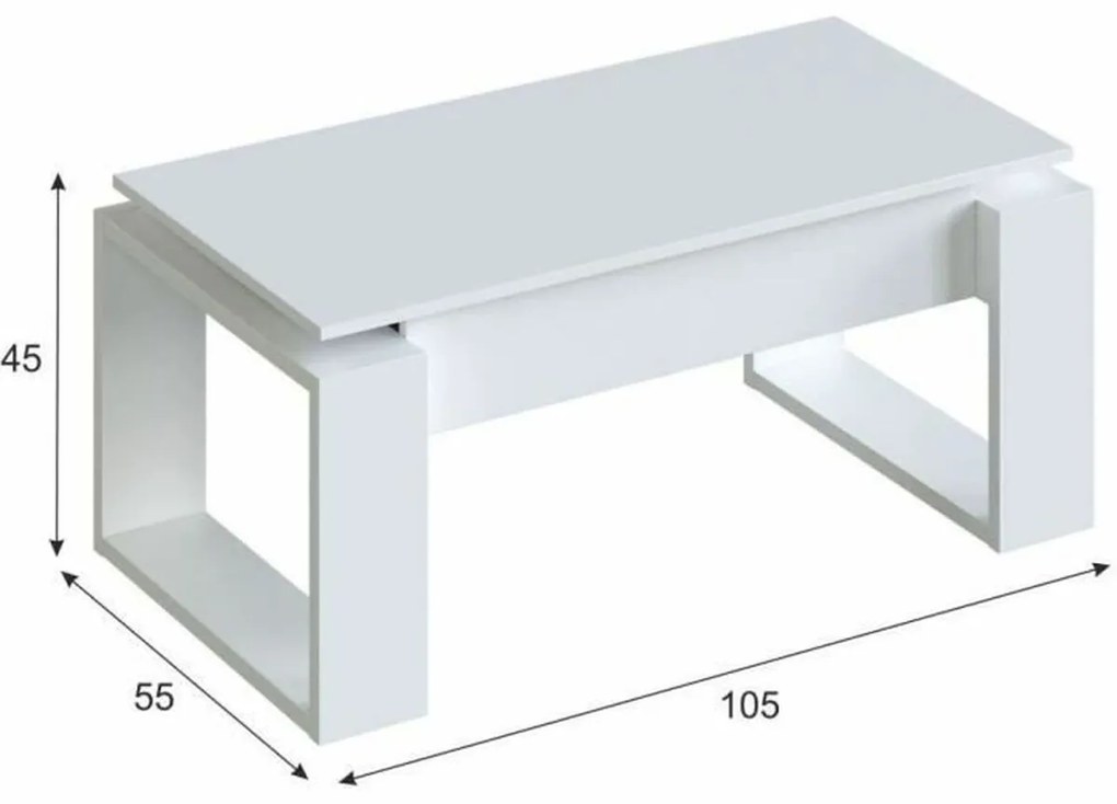 Βοηθητικό Τραπέζι 45-54 x 105 x 55 cm