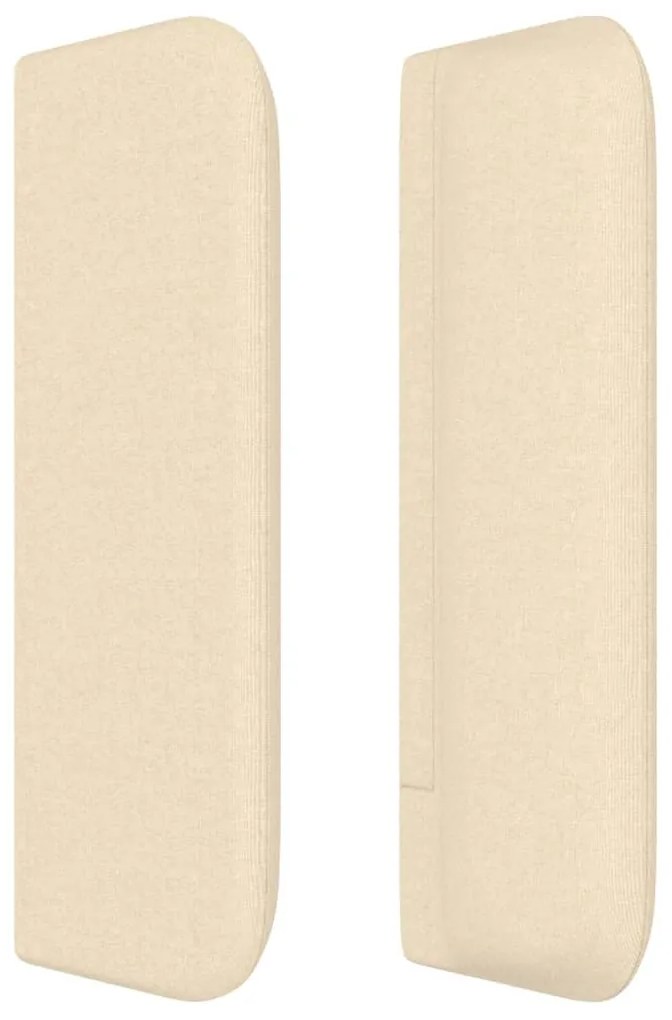 vidaXL Κεφαλάρι με Πτερύγια Κρεμ 203x16x78/88 εκ. Υφασμάτινο