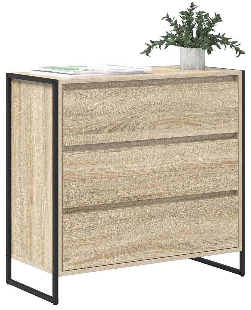 vidaXL Πλαϊνό γραφείο Σονόμα 79 x 36 x 75.5 εκ. Επεξεργασμένο ξύλο