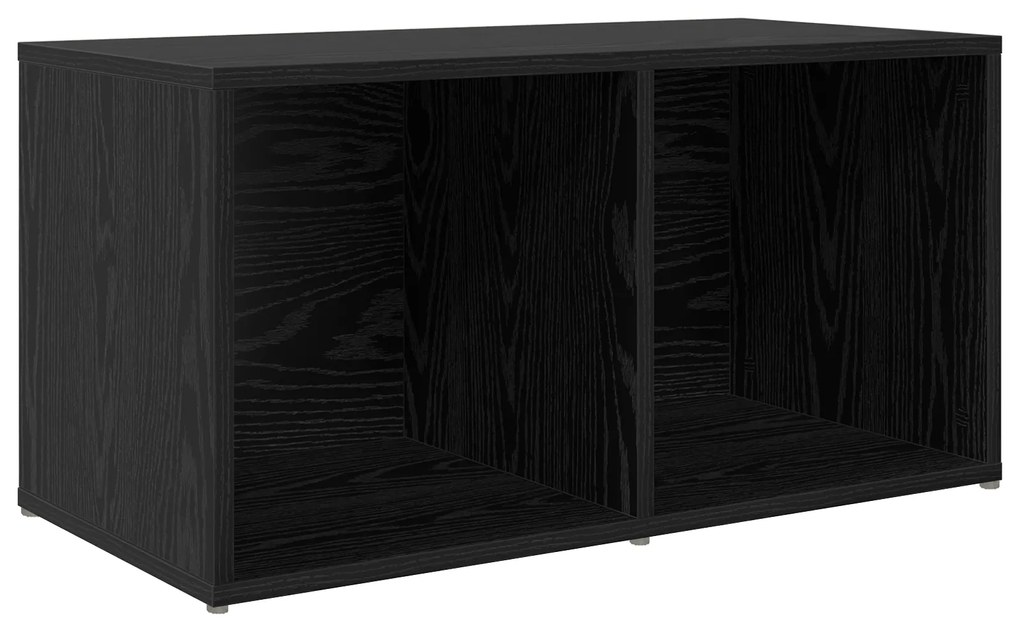 vidaXL Ντουλάπι TV 3 pcs Μαύρο 107 x 35 x 37 cm Επεξεργασμένο ξύλο