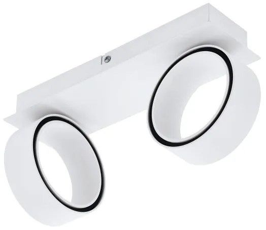 Σποτ Φωτιστικό Οροφής 2xLED 4,6W Λευκό Κινητό Albariza 39585 Eglo-39585-Λευκό 39585