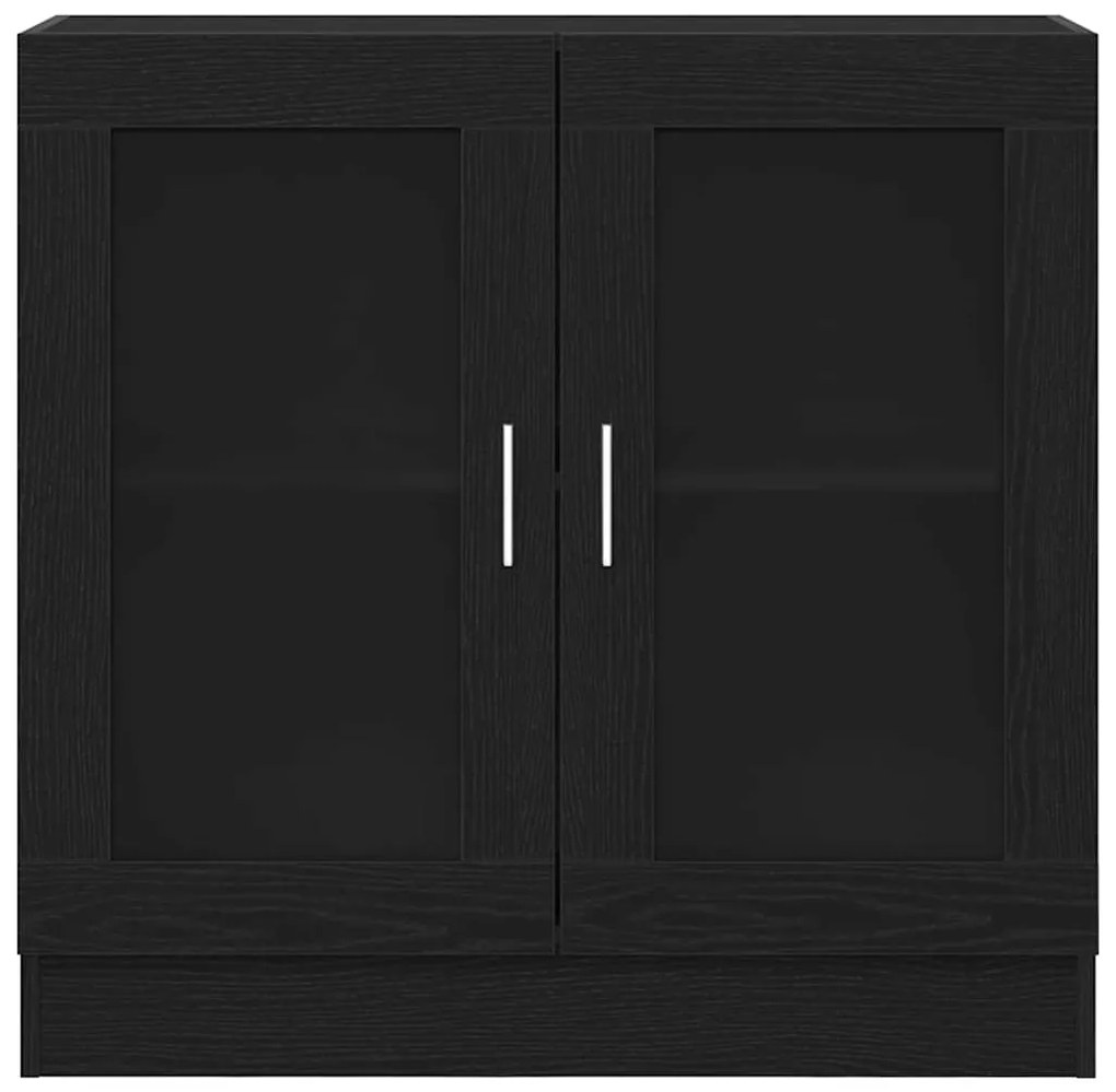 vidaXL Βιβλιοθήκη Μαύρη δρυς 82.5 x 30.5 x 80 cm Επεξεργασμένο ξύλο
