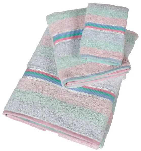 DIMcol ΠΕΤΣΕΤΑ ΣΕΤ 3 τεμ ΕΝΗΛ Cotton 100% 30X50,50X90,100X150  01 Multi Rainbow