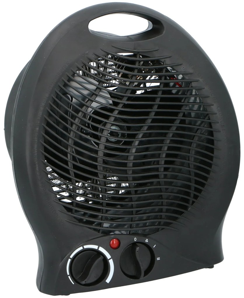 Αερόθερμο Με 2 Επιλογές Θερμοκρασίας Μαύρο 2000W 22x13x27cm ALPINA