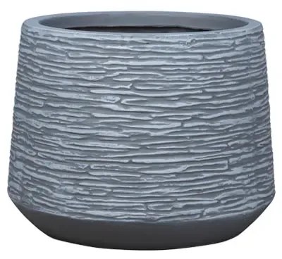 MarHome ΚΑΣΠΩ FIBERCLAY ΜΙΚΡΟ ΓΚΡΙ ΑΝΟΙΧΤΟ ΚΩΝΙΚΟ-ΓΡΑΜΜΩΣΕΙΣ - Φ35x27cm  06-23206-S