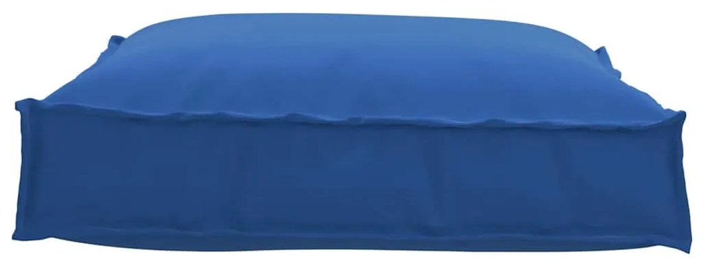 vidaXL Μαξιλάρι παλέτας για κάθισμα Μπλε Ρουά 70 x 70 x 12 cm