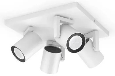 Έξυπνο Φωτιστικό Οροφής Σποτ Led 4xGU10 5,7W Κινητό RGBW Hue Argenta Philips Hue-915005762201-Λευκό 915005762201