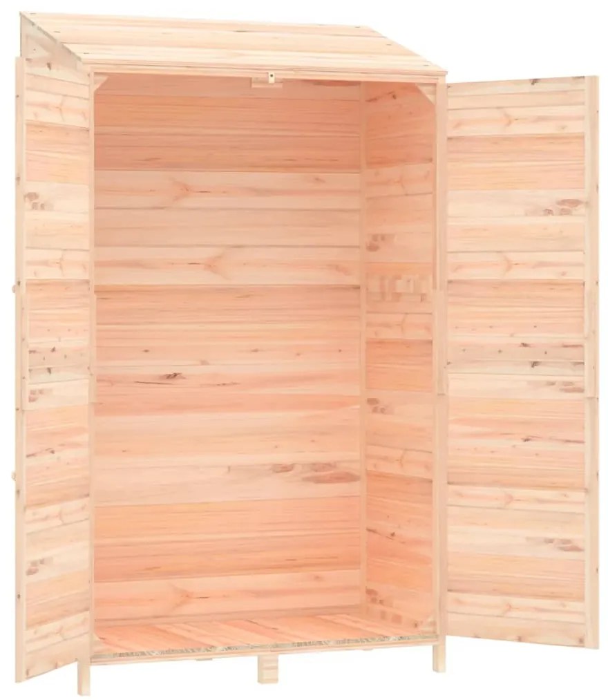 vidaXL Αποθήκη Κήπου 102 x 52 x 174,5 εκ. από Μασίφ Ξύλο Ελάτης