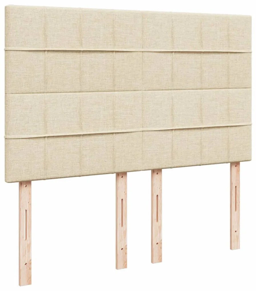 Κρεβάτι Boxspring με Στρώμα Κρεμ 160x200 εκ. Υφασμάτινο 3290544