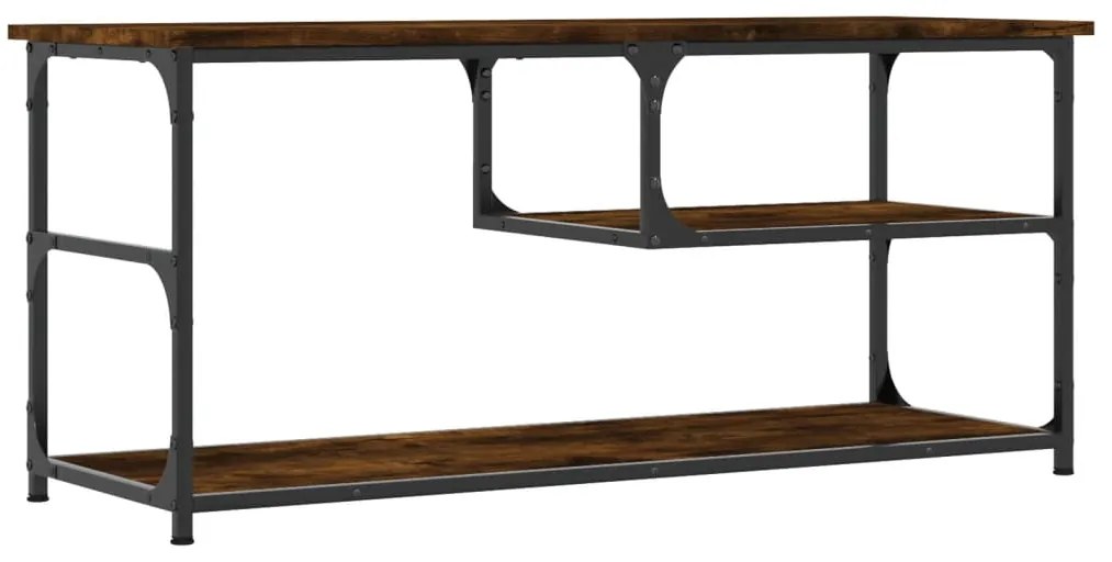 vidaXL Έπιπλο Τηλεόρασης Καπν. Δρυς 103x38x46,5 εκ Επεξ. Ξύλο & Ατσάλι
