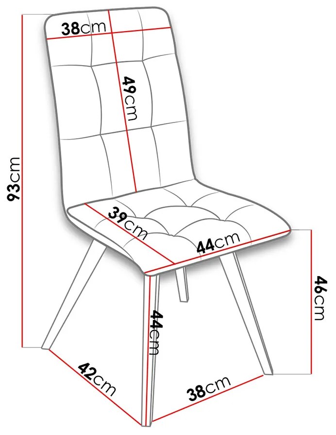 Καρέκλα Septic K33 BK-Mple