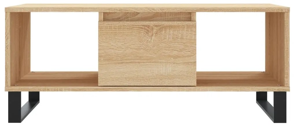 vidaXL Τραπεζάκι Σαλονιού Sonoma Δρυς 90x50x36,5 εκ. Επεξεργασμ. Ξύλο