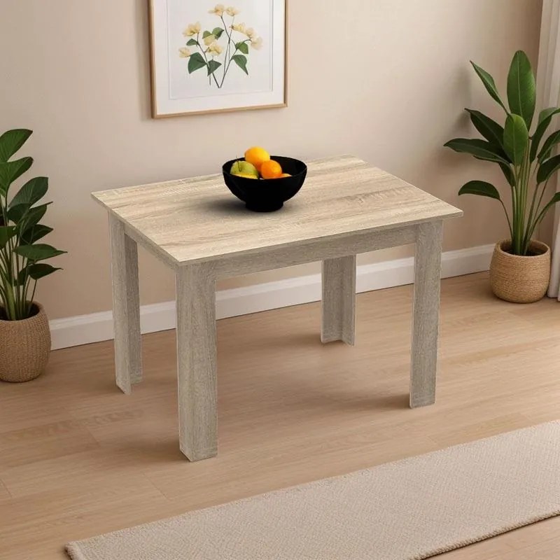 Τραπέζι Manka μελαμίνη σε sonoma απόχρωση 110x80x77εκ 110x80x77 εκ.